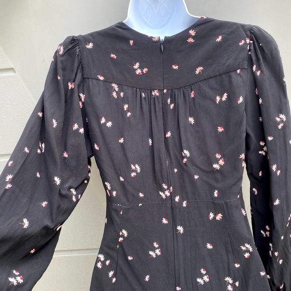 Thakoon Women's Collective $350 Floral Front Ruched Dress Size 4 - Picture 9 of 13